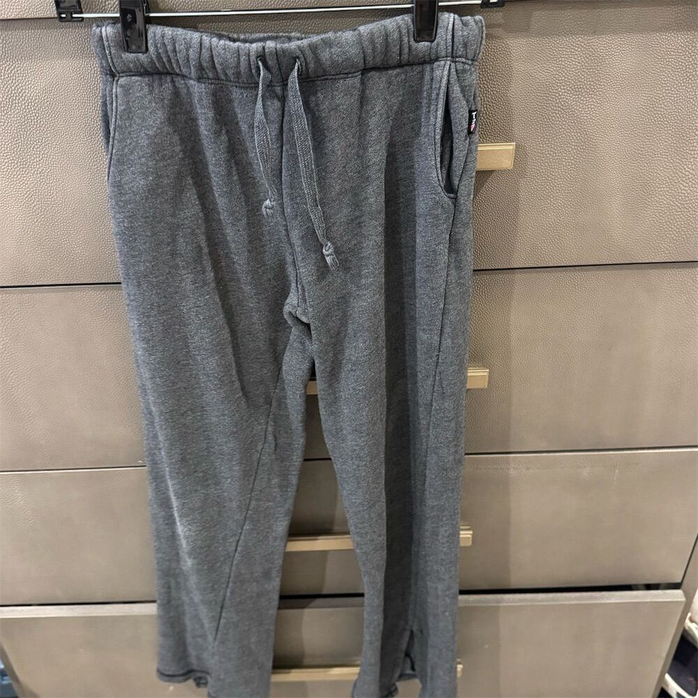 T2Love Girls Gray Fleece Jogger Sweatpants Size 12 Casual Cinch Bottom